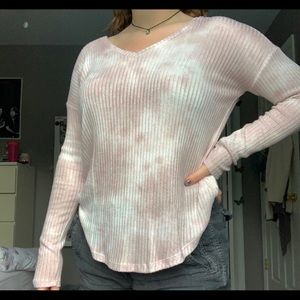 Pink tie dye American Eagle long sleeve